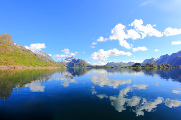 Mirrors near Trollfjord