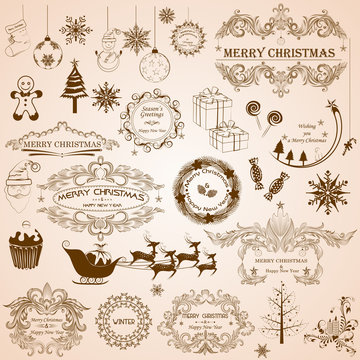 Christmas Calligraphic Decoration