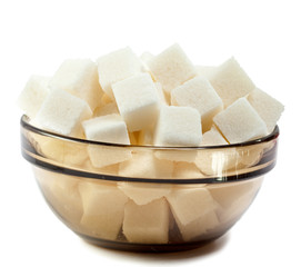 Bowl with white sugar
