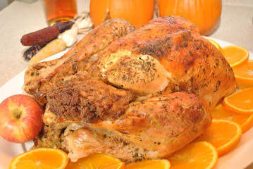 ThanksGiving Turkey with Orange Slices