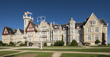 Magdalena palace in Santander, Cantabria, Spain.