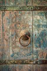 close-up image of ancient doors