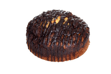isolated chocolate marble coffee cake
