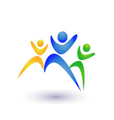 People group business logo vector