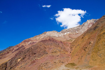 Cajon del Maipo canyon and Embalse El Yeso, Andes, Chile