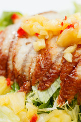 salad with eel