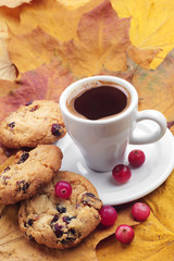 Cookies and cup of coffee
