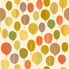 Fototapeta premium Seamless leaf pattern