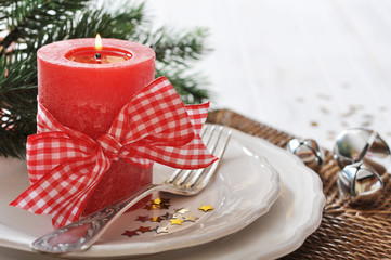 Christmas table setting