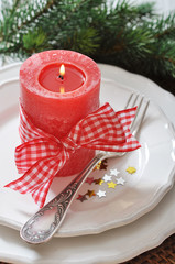 Christmas table setting