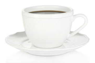 Coffee cup isolated on white