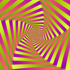 Fototapeta premium Psychedelic Five Arm Spiral