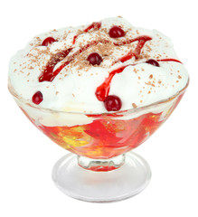 Tasty jelly isolated on white