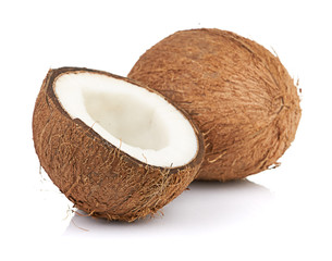 coconut on white