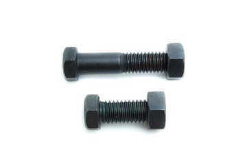 nuts and bolts isolated on a white background