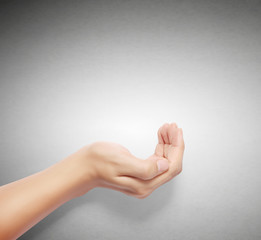 Open palm a hand gesture