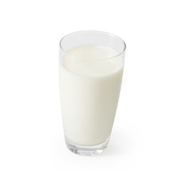 milk in the glass