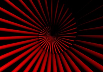 Red abstract shape