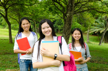 Fototapeta premium Smiling asian student