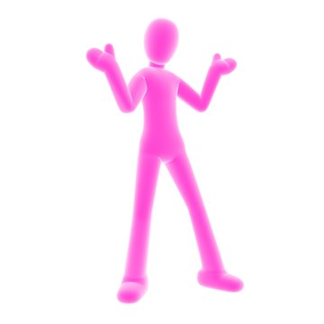 giveup pink person