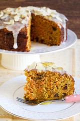 Carrot cake with icing