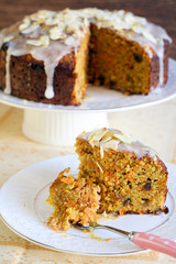 Carrot cake with icing