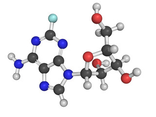 Chemical structure of fludarabine, a chemotherapy drug