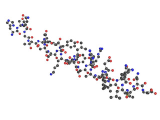 Chemical structure of glucagon
