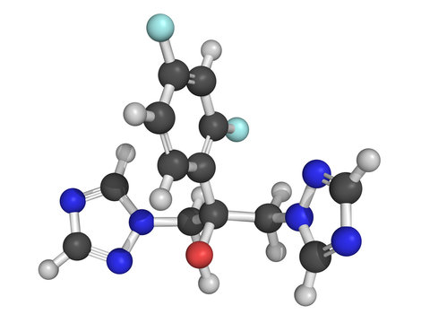 Chemical structure of fluconazole