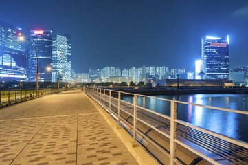 Hong Kong city at night