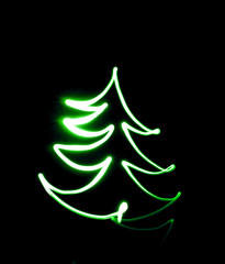 drawing Christmas tree