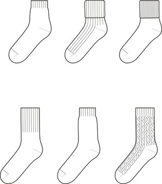 Vector illustration of socks