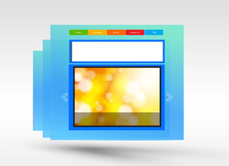 Fototapeta premium Web design concept