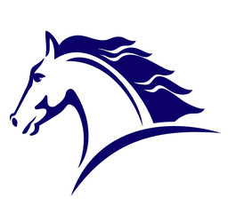 Horse symbol, template for the logo
