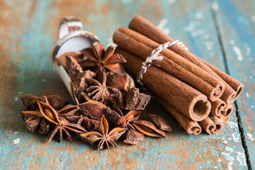 Closeup of spices