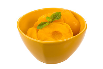 Marinated peaches