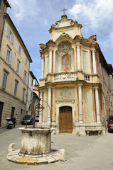 Fototapeta na wymiar Kościół Ślimak, Siena 2