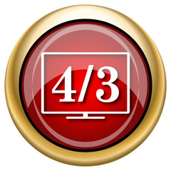 4 3 TV icon