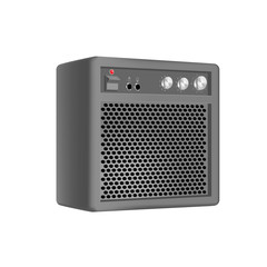 Guitar Amplifier isolated on white