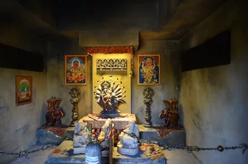Door stickers Temple Ganesha temple interior