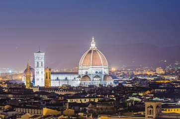 Fototapeta na wymiar Nice view of florence during evening hours
