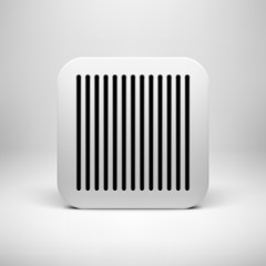 White Technology App Icon Template