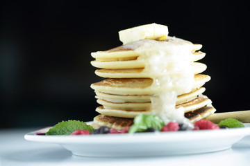 Mixed berry pancakes