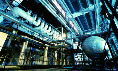 Industrial zone, Steel pipelines and equipment