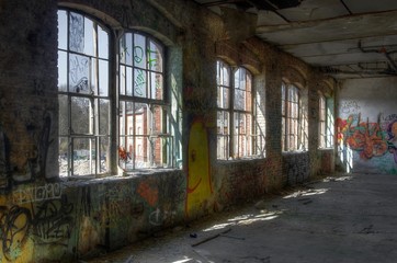 Row of old windows
