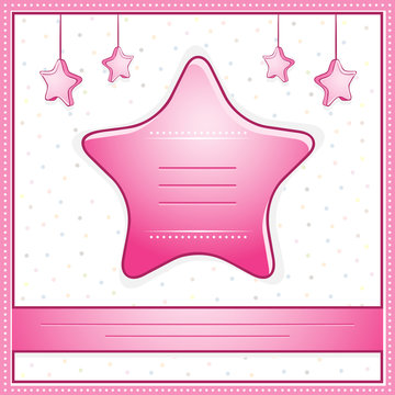 Invitation Card for baby girl