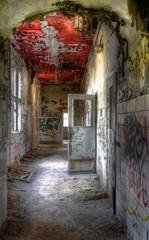 Old hospital corridor