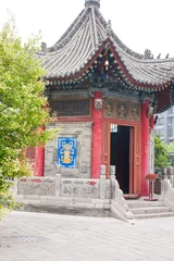Wandcirkels aluminium guangren temple 广仁寺 , Xian, China © cityanimal
