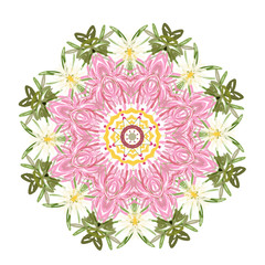 Floral frame circle for your design