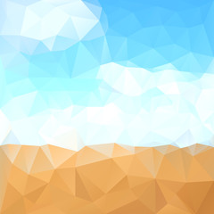 Picture of romantic sea shore with sky.